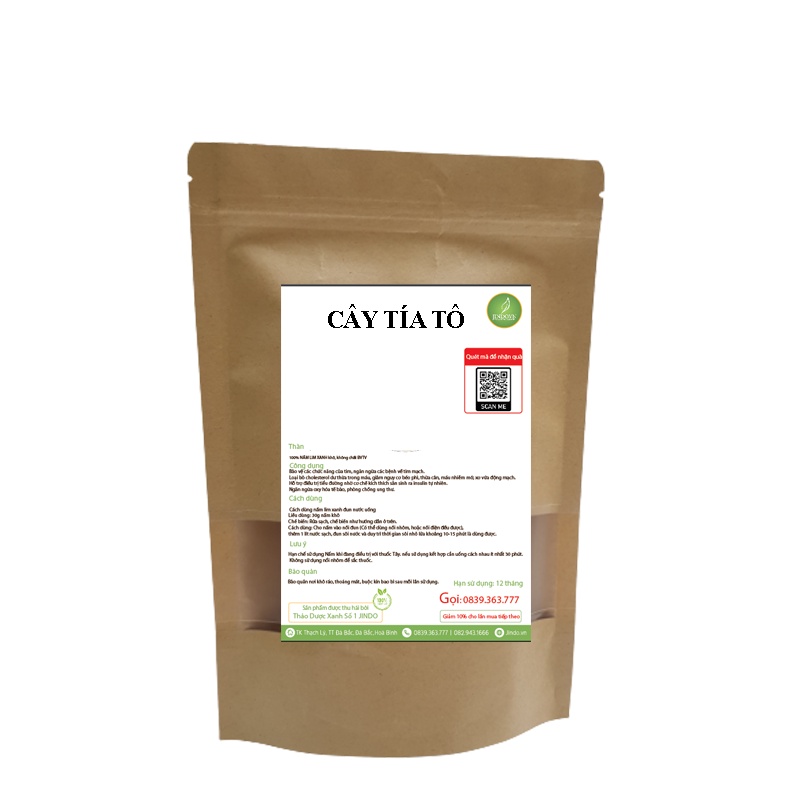 Cây Tía Tô khô thượng hạng JINDO 1kg