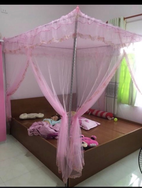 Màn khung inox không khoan tường 4 cột M032