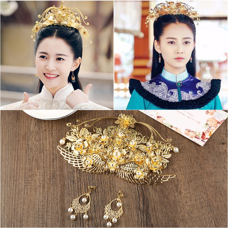 Kim quan cosplay TRẦN NGỌC KỲ - THÁT BẠT ĐỊCH Công chúa (phim Cẩm Tú Vị Ương) | trang sức cổ trang Trung Quốc
