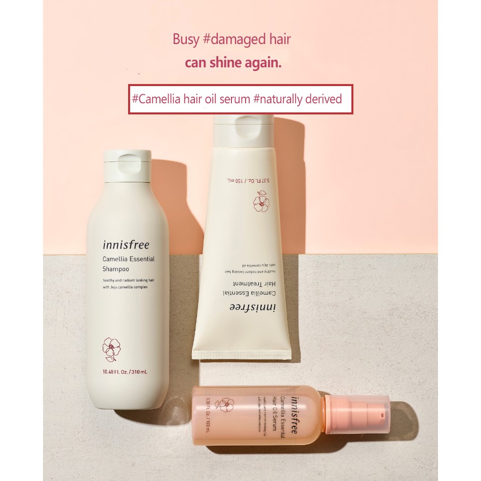 INNISFREE Camellia Essential Hair Oil Serum 100mL (100ML) + Tinh chất Allantoin (1ml * 5ea)