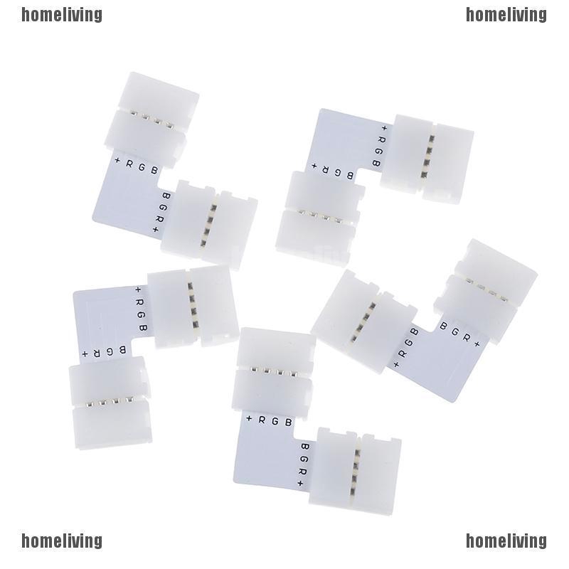 Bộ 5 Đầu Nối Dây Đèn LED 2 Pin Hình Chữ L