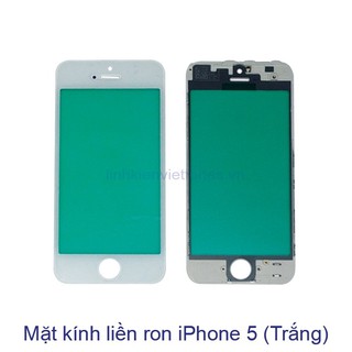 Mặt kính Liền Ron Ép Kính iP 5 (Trắng/ Đen)