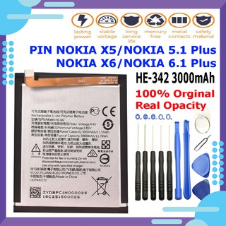 Pin Nokia X6 2018, Nokia 6.1 plus HE342 - HÀNG NHẬP KHẨU - Tặng kèm bộ tháo mở