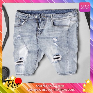 Quần short jean nam, quần đùi nam chất liệu bò ( jean ) mềm mịn, from chuẩn, có nhiều mẫu đi kèm Tokyo76
