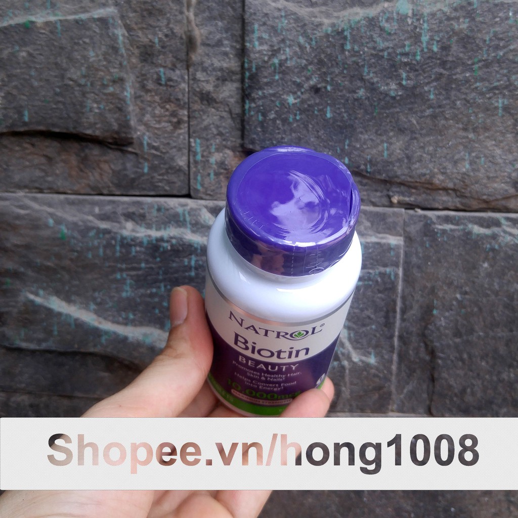 Viên Uống Natrol Biotin 10000 Mcg Của Mỹ 100 Viên | WebRaoVat - webraovat.net.vn