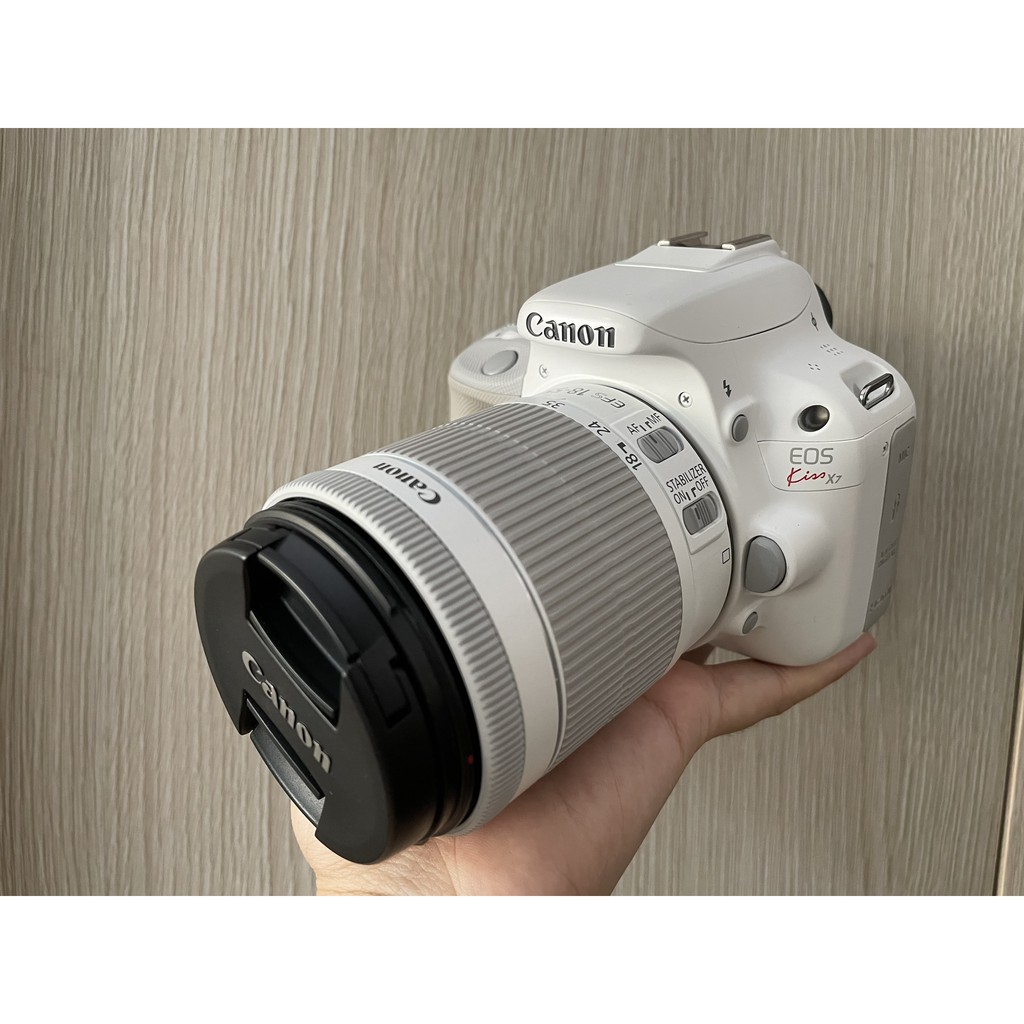 Canon EOS Kiss X7 kit 18-55mm F/3.5-5.6 IS STM ( 100D Trắng )