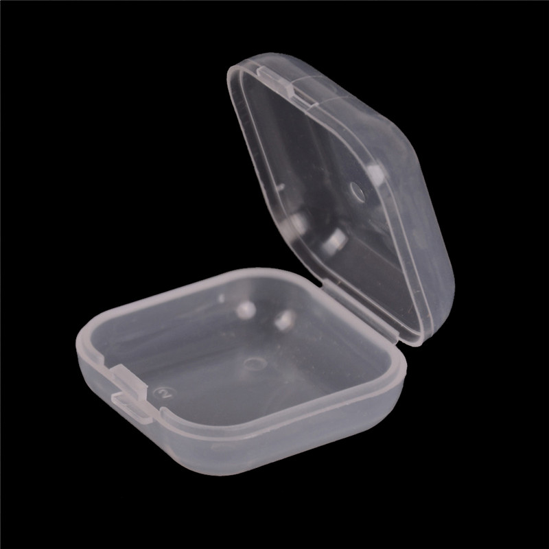 (Hàng Mới Về) Bộ 10 Hộp Nhựa Trong Suốt Mini Đựng Trang Sức / Bông Tai Tiện Dụng