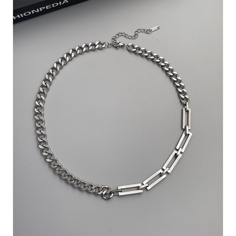 Vòng cổ Thép Titan Phong Cách hip hop Đơn Giản Thời Trang