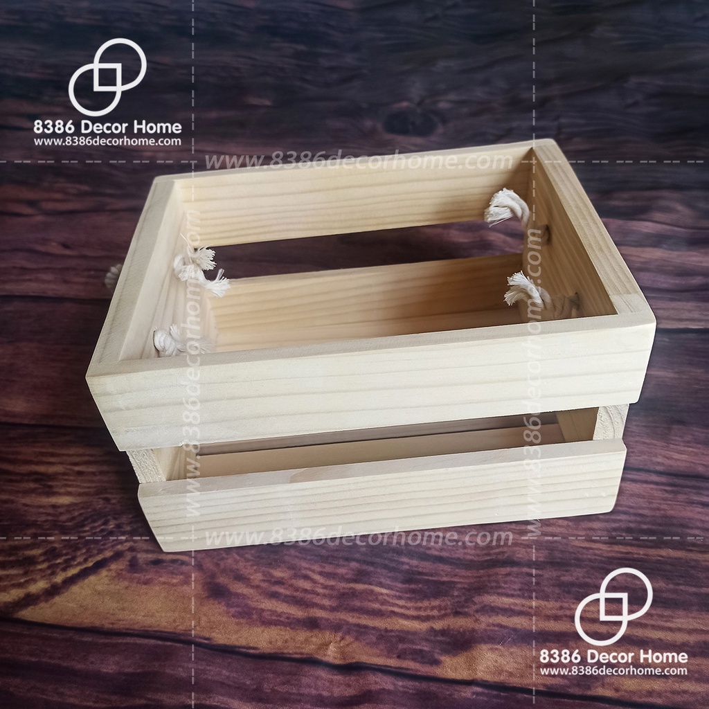 Hộp quà tết, khay gỗ gói quà, Hộp đựng đồ đa năng - Pallet gỗ thông