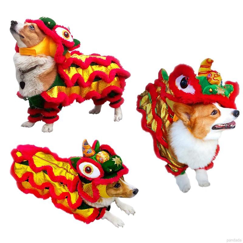 Bộ trang phục múa lân đáng yêu dành cho thú cưng