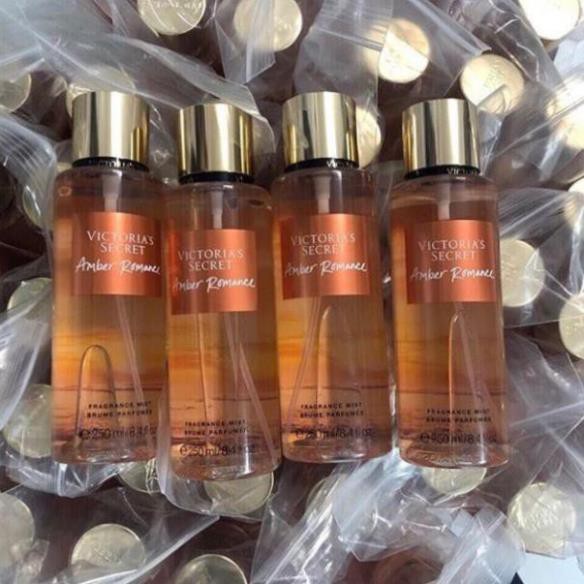 Xịt thơm toàn thân bodymist Victoria's Secret mùi Amber Romance - Body Mist STORE