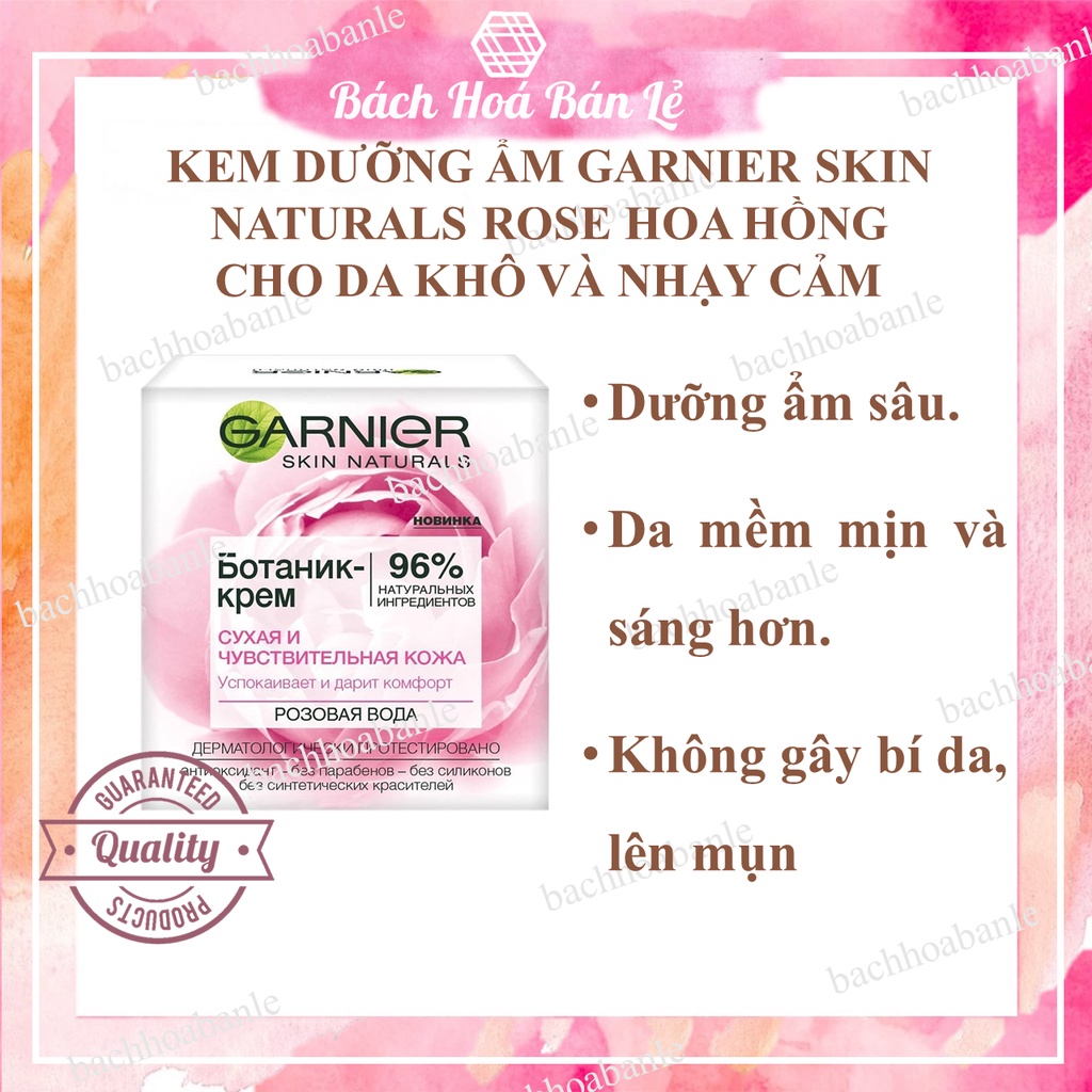 Kem dưỡng ẩm Garnier chiếc xuất hoa hồng