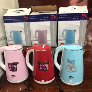 [INCU16APR] Ấm Siêu Tốc 2 Lớp Cách Nhiệt JipLai Thái Lan 2.5L, Hàng Chuẩn Thái Lan Cao Cấp- Bảo Hành 12 Tháng
