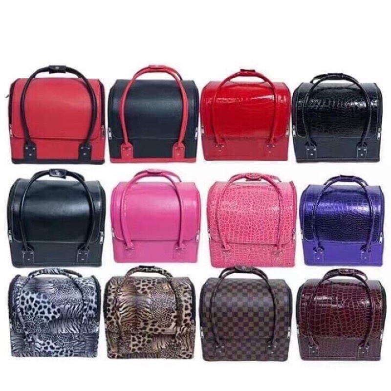 Cốp Da Lớn Đựng Dụng Cụ Xăm, cốp nail, thùng cốp Đựng đồ nôi mi