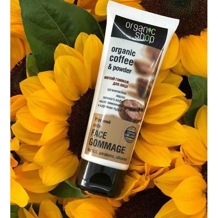 Tẩy da chết mặt Organic shop Organic coffee & powder 75ml – Nga | BigBuy360 - bigbuy360.vn