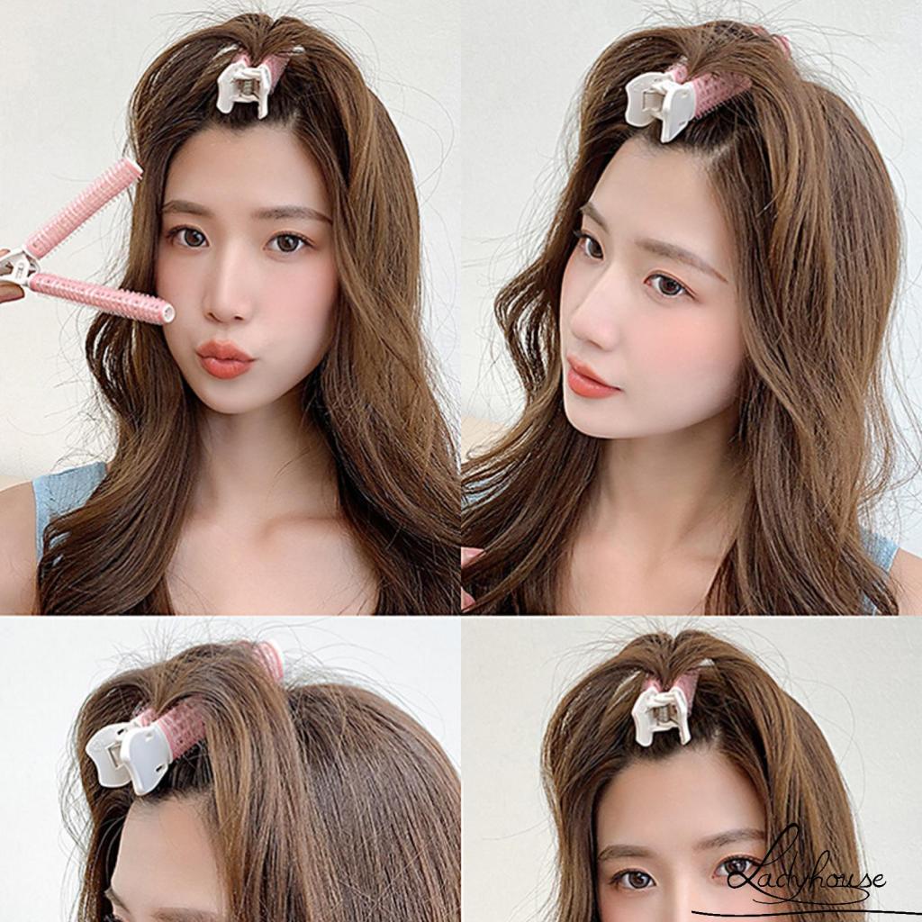 [Hàng mới về] Bộ 2 kẹp uốn tóc hai lớp tạo kiểu làm đẹp tiện lợi