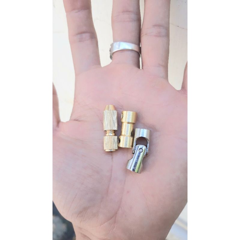 Đầu nối Trục thẳng 3mm , 5mm & Góc( trục vào ra cố định 3,17mm hoặc 3mm , không kèm khóa lục giác )