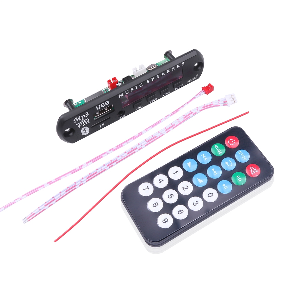 Bảng mạch đầu máy đa phương tiện giải má tín hiệu V20C WMA không dây Bluetooth 5.0 5V-20V MP3
