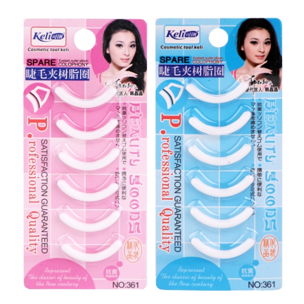 ❈☃Còn hàng trong giây, Bộ uốn mi keo 6 gói thay thế dải đệm silicon, đệm da đa năng, bền đẹp, đàn hồi cao, tạo kiểu lâu dài