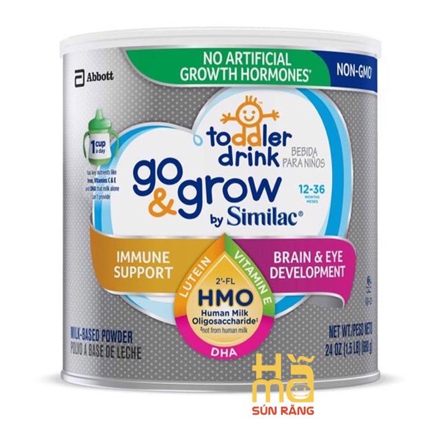 Sữa Similac Go & Grow Toddler Drink 680g hàng Mỹ, Non GMO - HMO