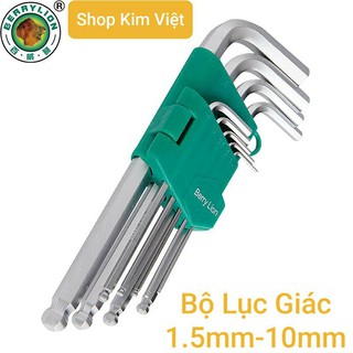 Bộ lục giác BERRYLION đầu Bi, 9 cây, loại dài