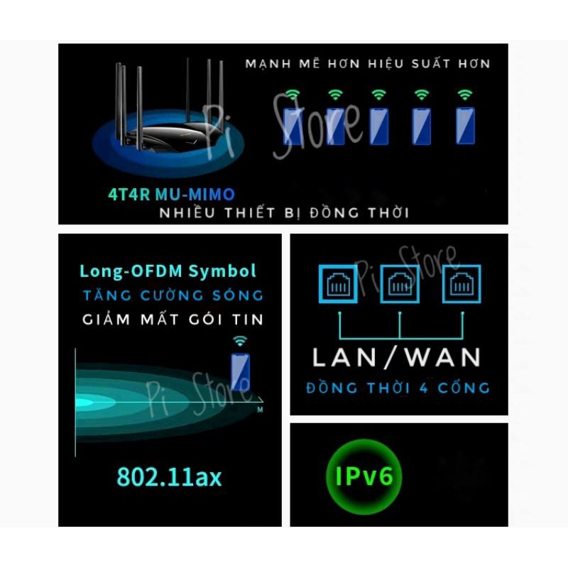 TPLINK AX5400 XDR5430 WIFI6 BỘ ĐỊNH TUYẾN CAO CẤP 2 BĂNG TẦN 160MHZ 4X4MIMO