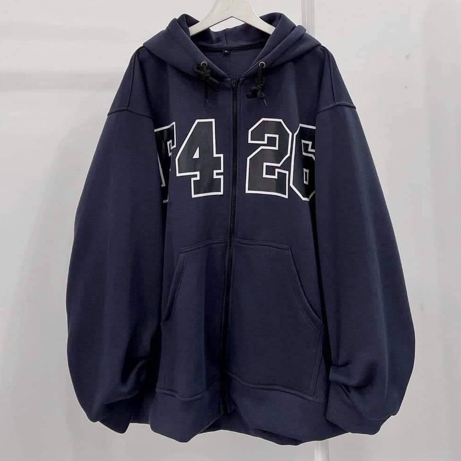 Áo khoác hoodie nữ form rộng có dây kéo cute hàn quốc unisex dài tay CaMa Store AN26 | BigBuy360 - bigbuy360.vn