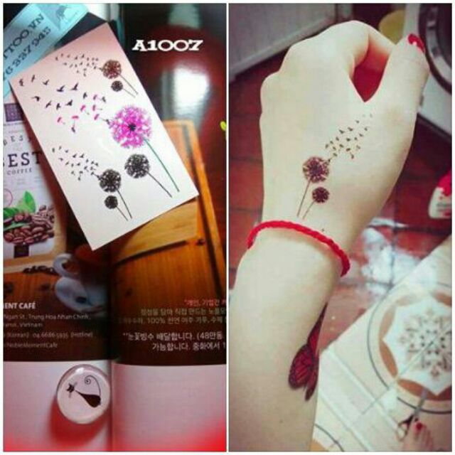 XĂM DÁN HOA BỒ CÔNG ANH - A1007