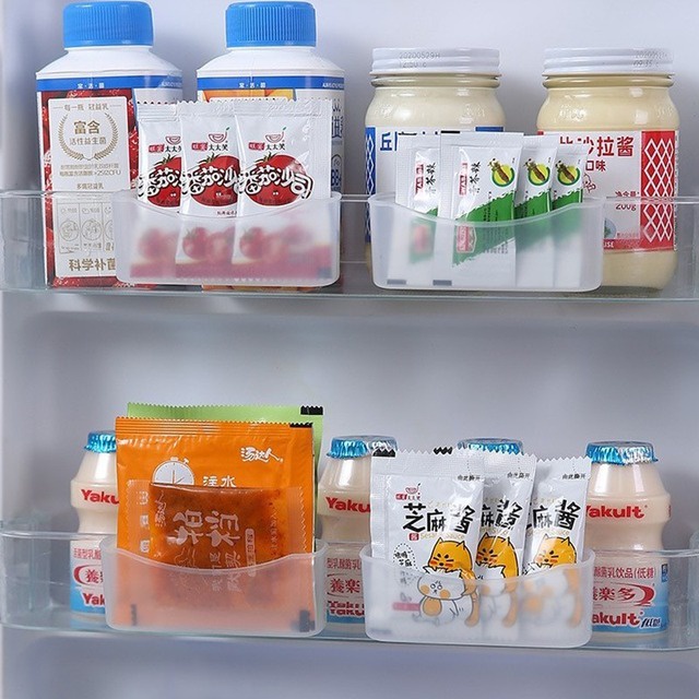 Set 2 giá đỡ đựng gói gia vị/ nước sốt mini cho tủ lạnh