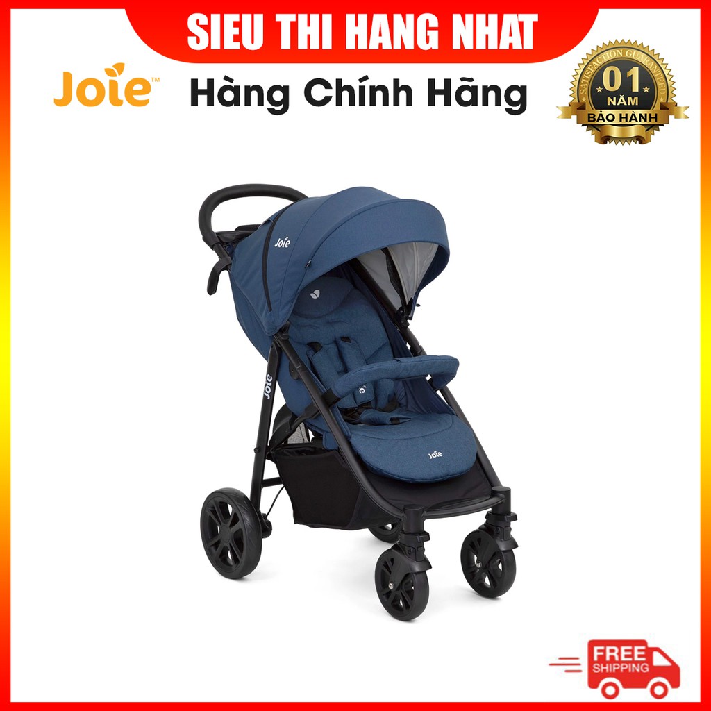 Xe đẩy trẻ em Joie Litetrax 4 DLX W/ RC cho trẻ sơ sinh, giúp bé ngồi thoải mái, có thanh chắn an toàn có thể tháo rời