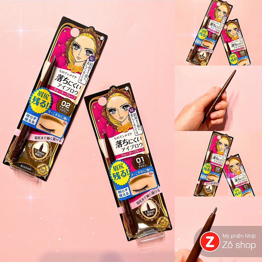 Kẻ Mày Kiss Me Chống Trôi Dạng Sáp Heroin Makeup Quick Eyebrow