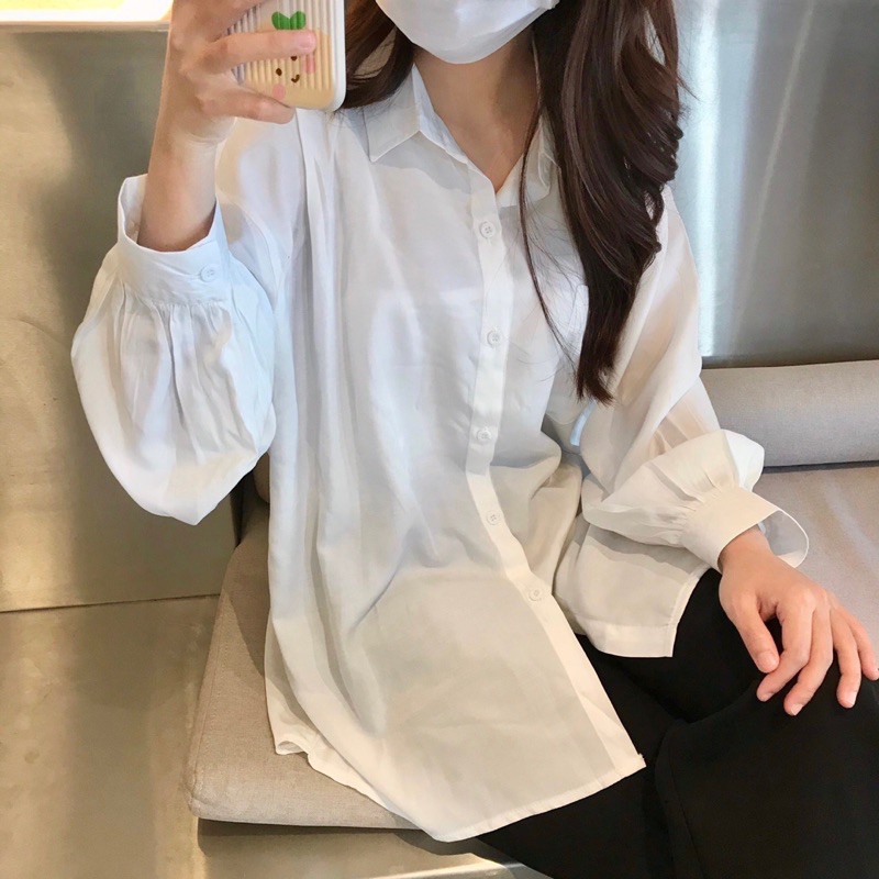 ÁO SƠ MI LỤA HÀN ULZZANG (ảnh thật/sẵn)