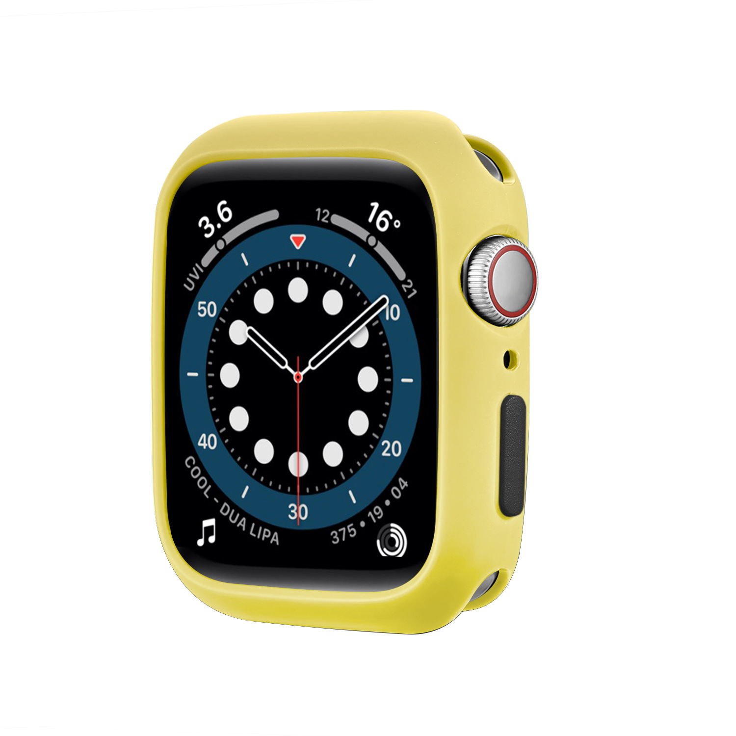 Ốp Lưng Silicone Khóa Kim Loại Cho Apple Watch Iwatch 1 2 3 4 5 6