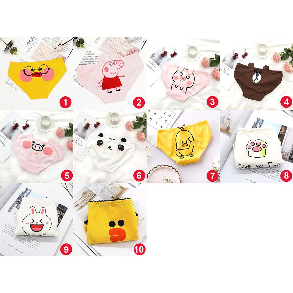 Quần Lót Nữ Dễ Thương - Chất Cotton Mịn Cực Cute