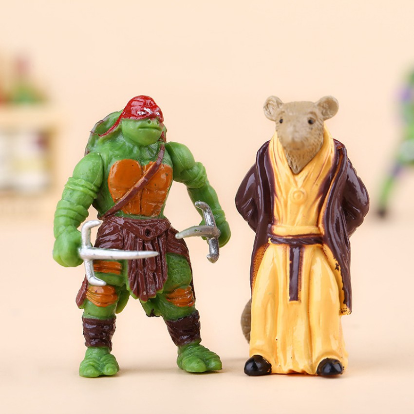 Bộ 6 Tượng Ninja Rùa Đột Biến Size 5cm - Đồ Chơi hoạt hình - Đồ Trang Trí Nhỏ, Đồ Trang Trí Sáng Tạo