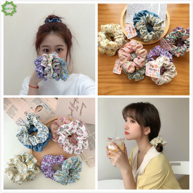 Dây Buộc Tóc Họa Tiết Hoa Thời Trang Cho Nữ