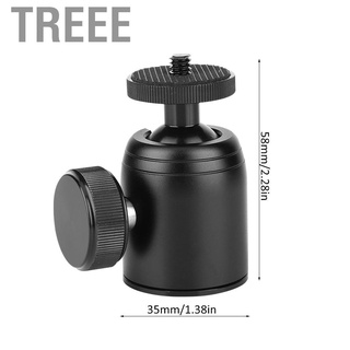 Treee K26 360° Rotatable Mini Tripod Monopod Panoramic Ball Head 1/4 Inch for Camera