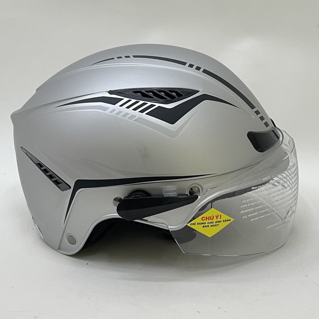 Mũ Bảo Hiểm 1/2 Đầu CHITA HELMETS CT30(K) tem Sọc