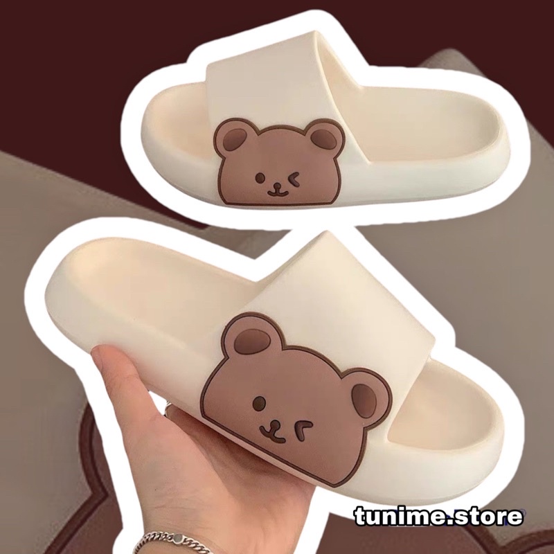 DÉP BÁNH MÌ DÉP HOẠ TIẾT GẤU BEAR