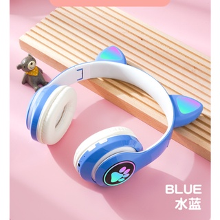 Tai Nghe Bluetooth Không Dây Hình Tai Mèo Có Đèn Led - Dùng được cho laptop,điện thoại, iOs,Android