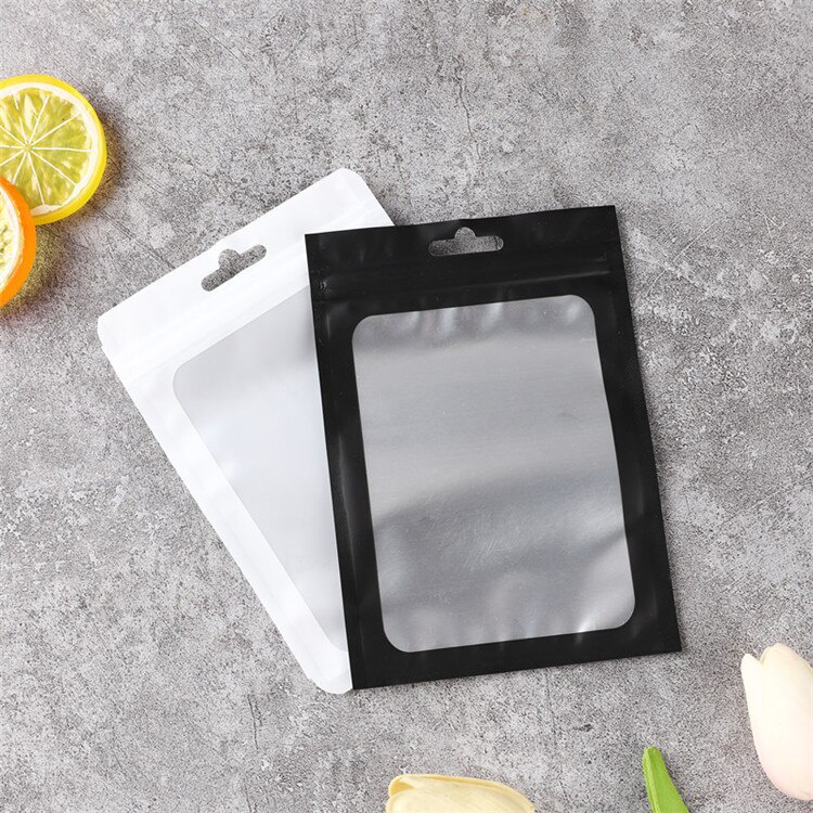 Túi zip hologram đựng phụ kiện, Túi zipper nhôm có khóa, nhiều size, nhiều màu để lựa chọn