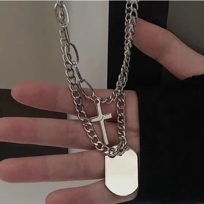 Vòng Cổ Nhiều Lớp Phong Cách Hip Hop Cá Tính