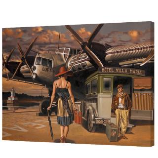 Tranh vải canvas không khung trang trí diy 40*50cmXZOTG6086YX-1