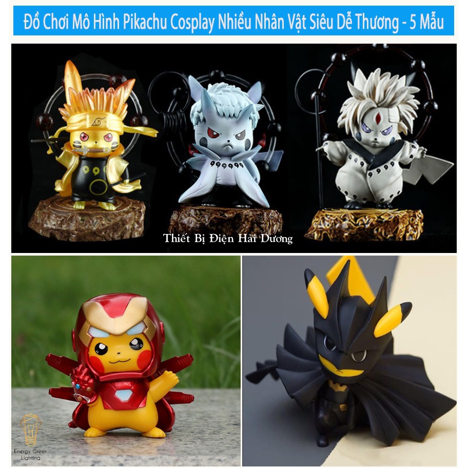 Đồ Chơi Mô Hình Pikachu Cosplay Naruto Nhiều Nhân Vật Siêu Dễ Thương - 14 Mẫu - quà tặng decor căn phòng ý nghĩa