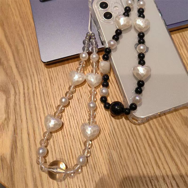 Ốp Điện Thoại Họa Tiết Trái Tim Xinh Xắn Kèm Dây Đeo Cho for iphone 13Pro Max 11 Pro Max 12 MiNi XR X XS 7 8 plus SE 20