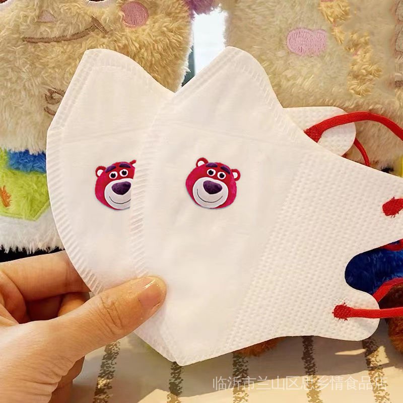 Set 10 Khẩu Trang 3D Dùng Một Lần Chống Bụi In Họa Tiết Ba Chiều Dễ Thương Cho Bé