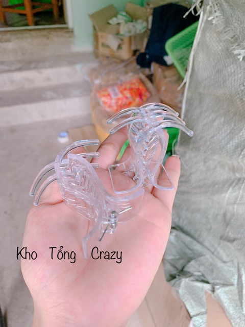 12 kẹp càng cua 5 răng trong suốt sỉ sll 13k