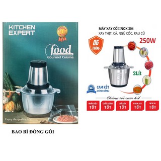 Máy Xay Thịt FOOD PROCESSOR HDA Cối Inox Đa Năng Dao 4 Lưỡi - Dung Tích 2 lít - MACA COMPANY