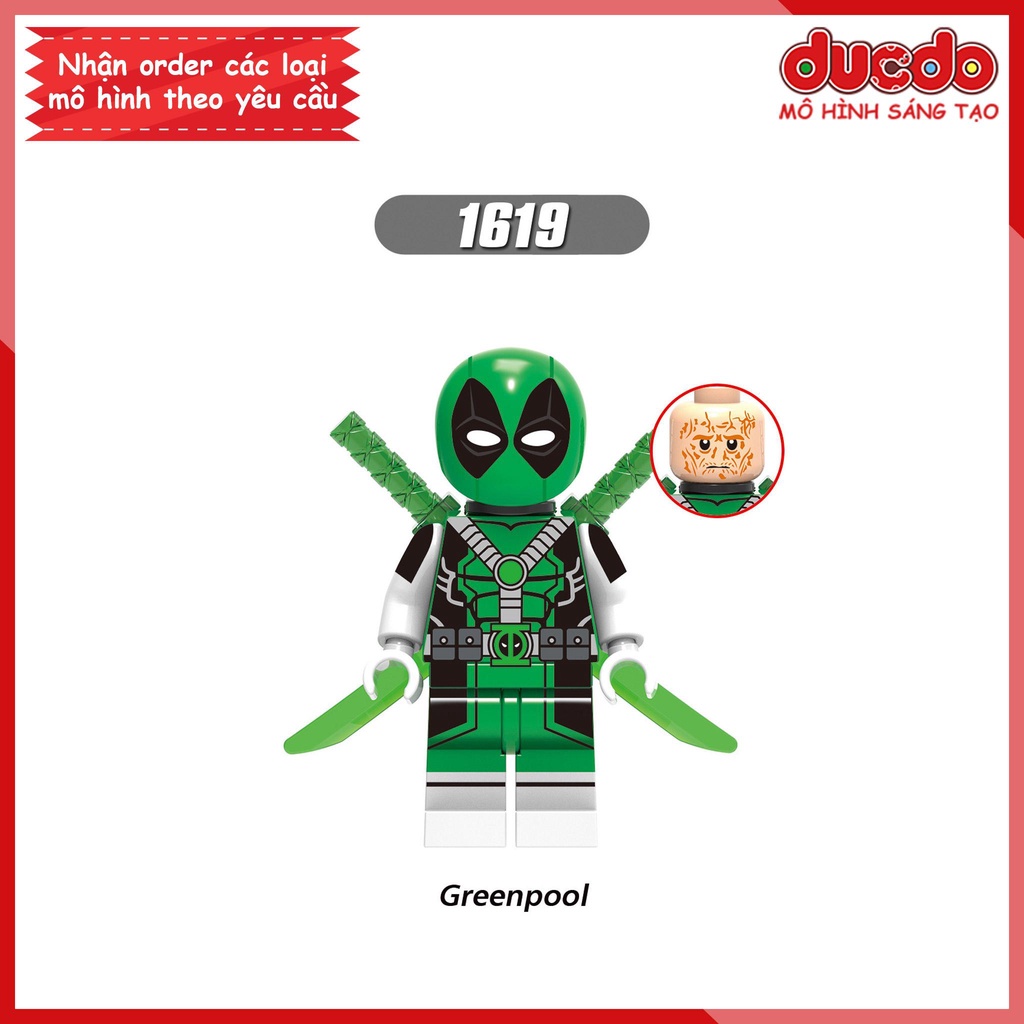 Minifigures quái nhân Deadpool và Gwenpool mới nhất - Đồ chơi Lắp ghép Xếp hình Mini Mô hình XINH X0302