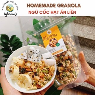 Ngũ cốc ăn kiêng Granola vị Quế Mật Ong, Granola không đường, nhiều hạt dinh dưỡng, granola giảm cân by Lylin Nuts&More